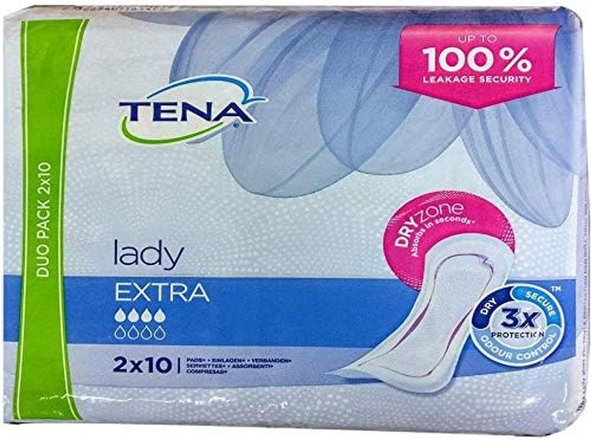 Incontinentie Inlegkruisjes Extra Absorberend - 20 Stuks
