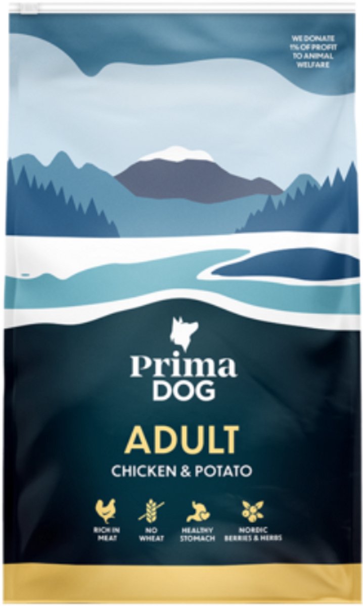 PrimaDog PrimaDog hondenvoer adult kip & aardappel - 3 kilo