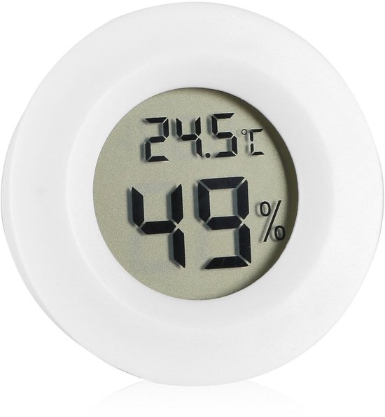 HOMVILLA Thermometer hygrometer binnen, mini LCD digitale thermometer voor binnen, woonkamer, babykamer, kantoor, kas (3