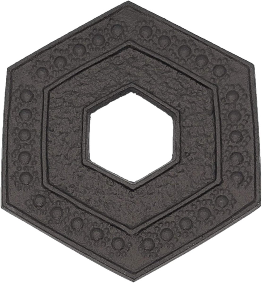 Kleine Hexagonale Cast Iron Theepotstandaarde