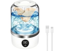 Mini wasmachine - Wasmachine - Draagbare wasmachine - Wasmachines - Mini-wasmachine - Draadloze wasmachine - Met USB-aansluiting - Ruimtebesparend - Lichtgewicht - Voor kamperen - Voor studentenkamers - Geschikt voor backpackers - Voor thuis