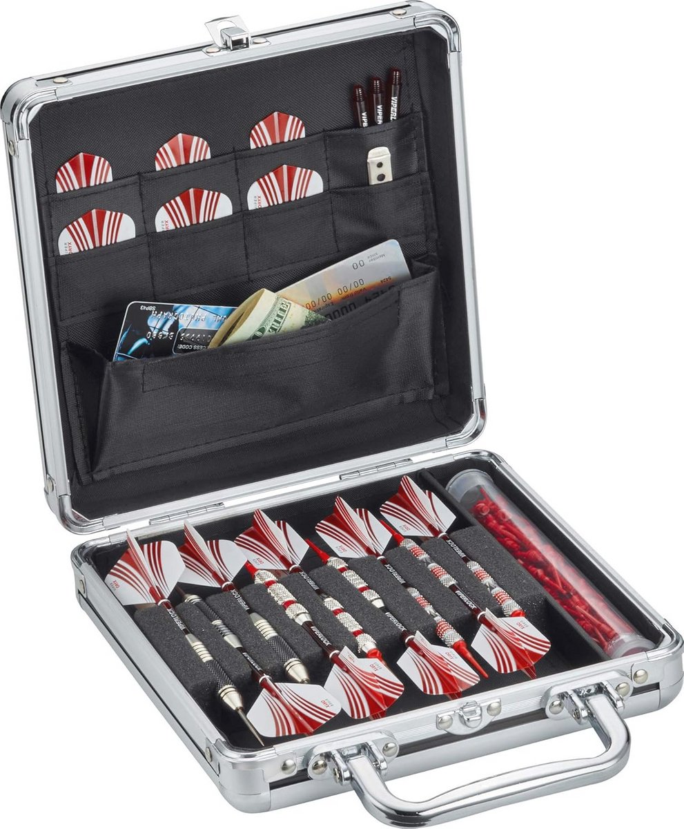 Aluminium Darts Opslag/Reiskoffer - Ruimte voor 9 Darts