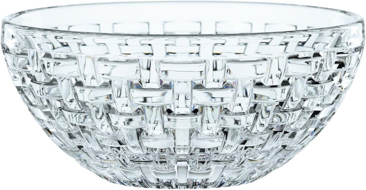 2-delige set schalen van kristalglas, 18 cm, Bossa Nova