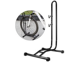 Fietsrek om Fiets Horizontaal te stallen - Fietsstaander Standaard - Fietsrek voor 1 Fiets - Voor Racefiets MTB E-bike
