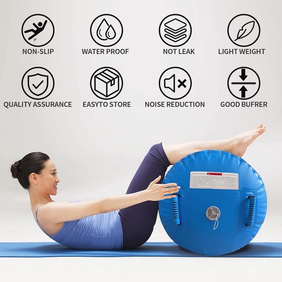 Yogabal, Opblaasbare Kleine Yoga Bal, Yogabal voor Thuis Kantoor Spa Yogabal, Opblaasbare Kleine Yoga Bal, Yogabal voor Thuis Kantoor Spa