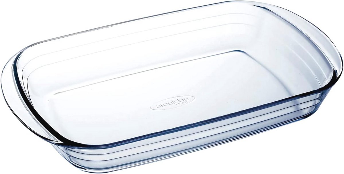 Rechthoekige ovenschaal 40 x 27 cm - 4,6 L - Transparant