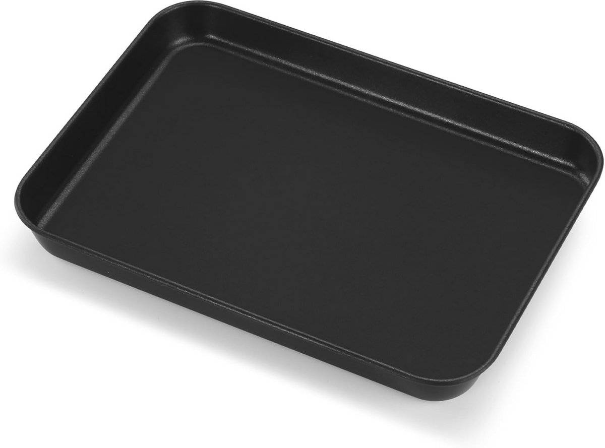 Rechthoekige Mini-Ovenplaat met Antiaanbaklaag - Koolstofstaal, 23,7 x 17,7 cm
