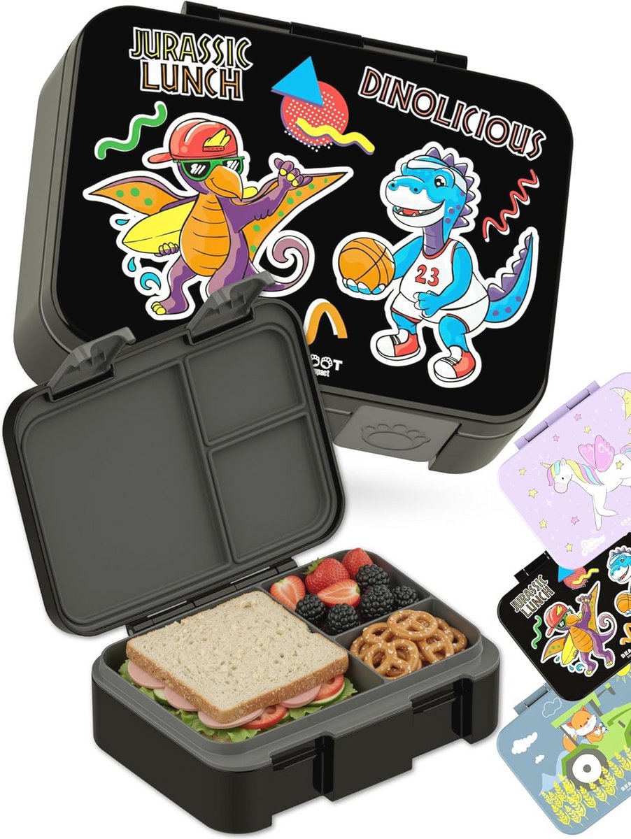 Compacte BPA-vrije Kinderbroodtrommel - Lekvrije Lunchbox voor School