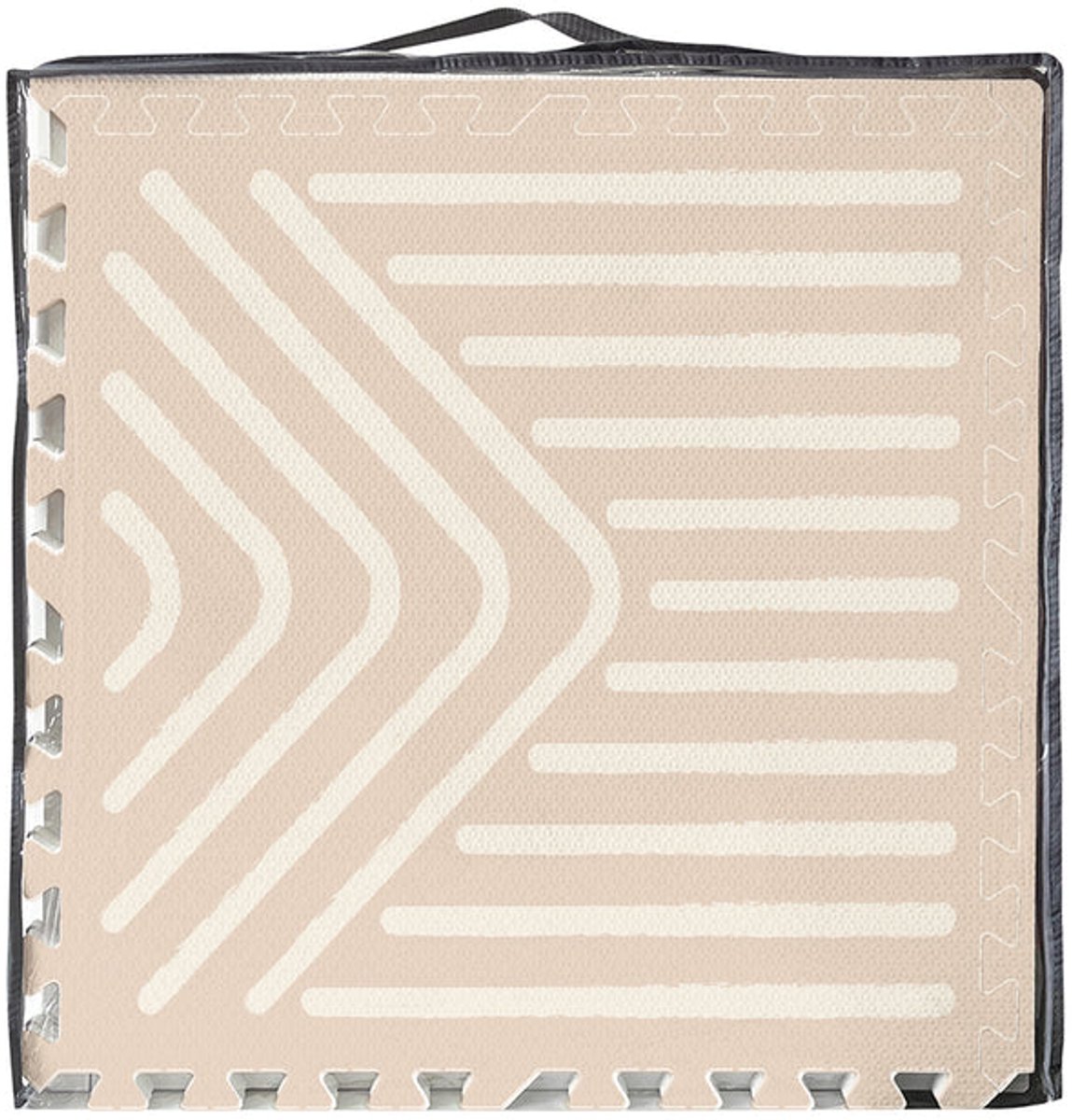 NilaFee™ - Speelmat - Foam - Baby - Speelkleed - Kruipmat - 180 x 120 x 1.5 cm - Puzzelmat - Opbergtas -Geometry Sandy – foto 5