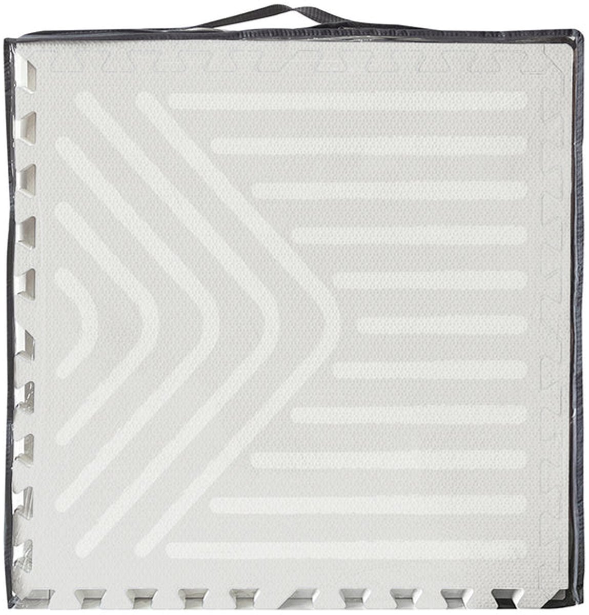 NilaFee™ - Speelmat - Foam - Baby - Speelkleed - Kruipmat - 180 x 120 x 1.5 cm - Puzzelmat - Opbergtas -Geometry Grijs — afbeelding 3
