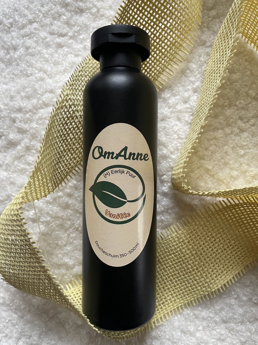 Douche en Bad Schuim Vanille 500 ml. Puur Natuur! van OmAnne Prijs Inclusief Verzending!!