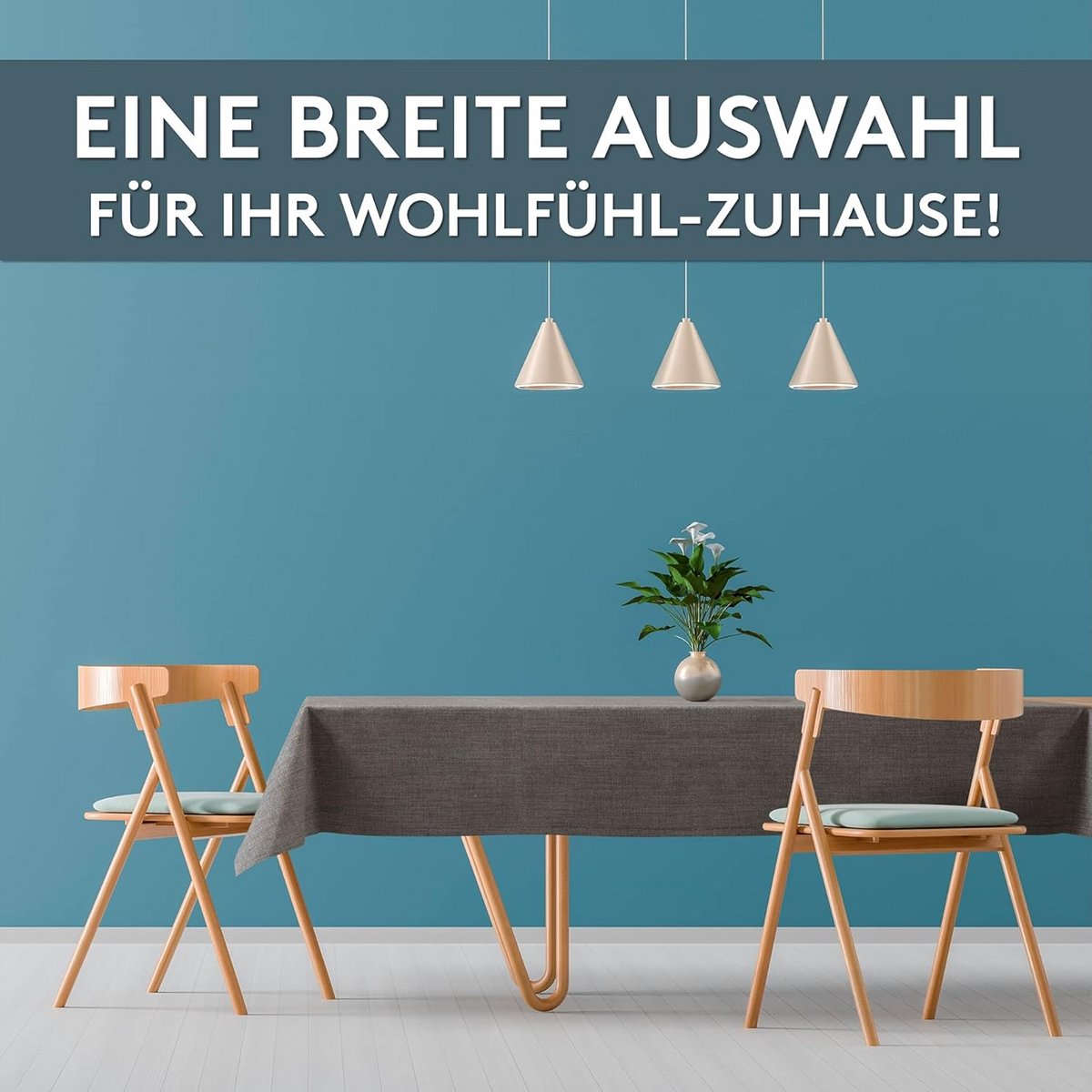 Afwasbaar tafelkleed 140 x 220 cm - Antraciet - Waterdicht en vlekbestendig