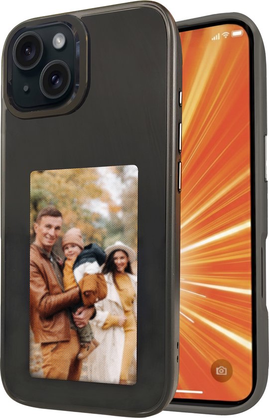 Coque Smart Cover NFC Avec écran à Encre Pour IPhone 14 - Noire - Personnalisable - Neuf