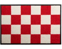 Deurmat Noord Brabant 40cm x 60cm - Antislip - Geschikt voor wasmachine - Kleurecht - Geen schadelijke weekmakers - Gemaakt in Europa - Noord Brabantse vlag