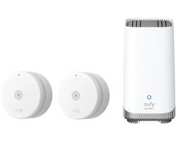 eufy Security HomeBase 3 S380 basissysteem + slimme rookmelder E10 wit - app notificaties - compact design - 5 jaar batterijduur - 2PACK - Alarm Bundel