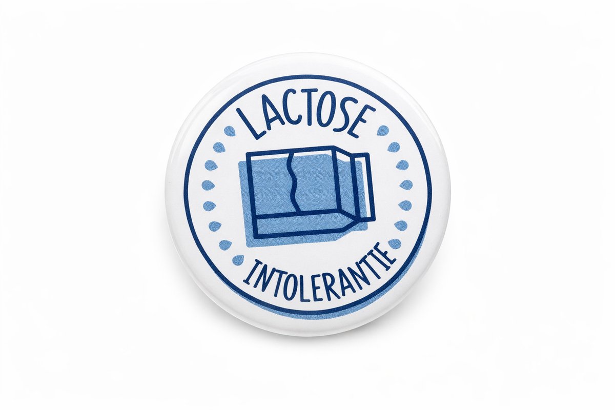 Button (met klem) lactose intolerantie