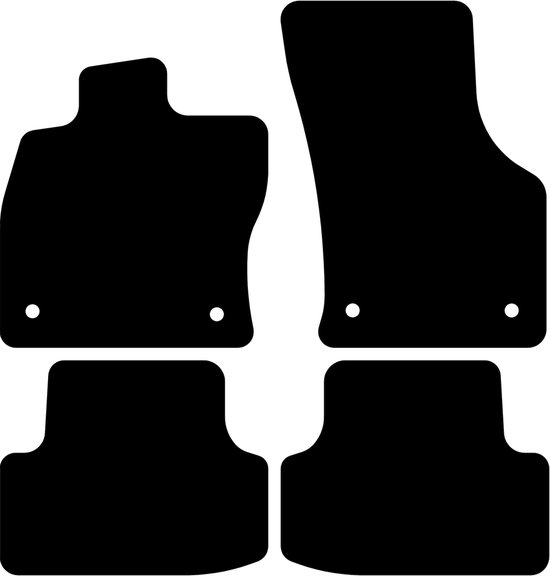Tapis de voiture Audi A3 8Y - Année de construction : 07/2020 - 2022 - Ajustement d'origine - 4 pièces - Matériau : Saxe