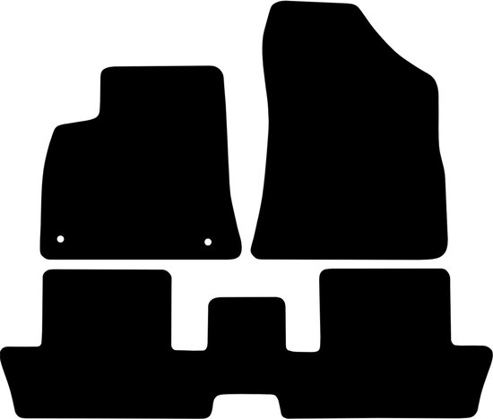 Tapis de voiture Peugeot 3008 - Année de construction : 2009 - 10/2016 - Ajustement d'origine - 3 pièces - Velours de Luxe