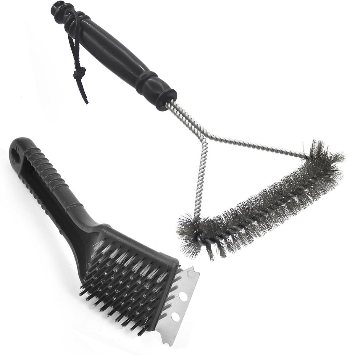 Barbecue Reinigingsset - 2-in-1 Grillborstel en Schraper voor Effectieve Reiniging
