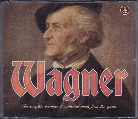 Cd-cover met portret van Richard Wagner, tekst 'Wagner'.