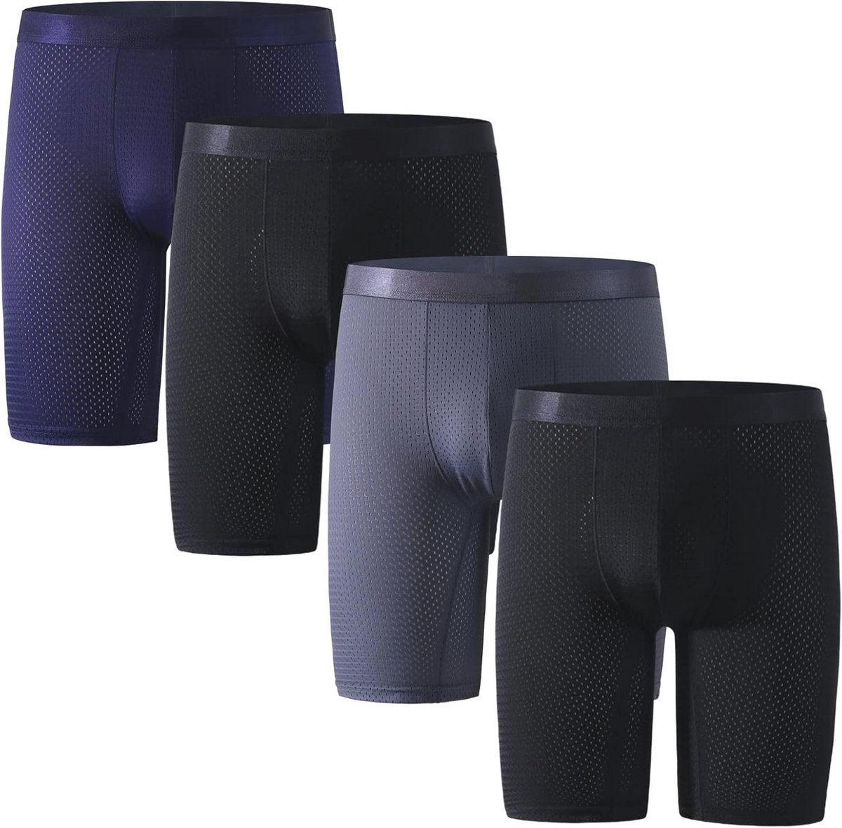 Heren Lange Boxer Shorts Patroon - 3 Pack