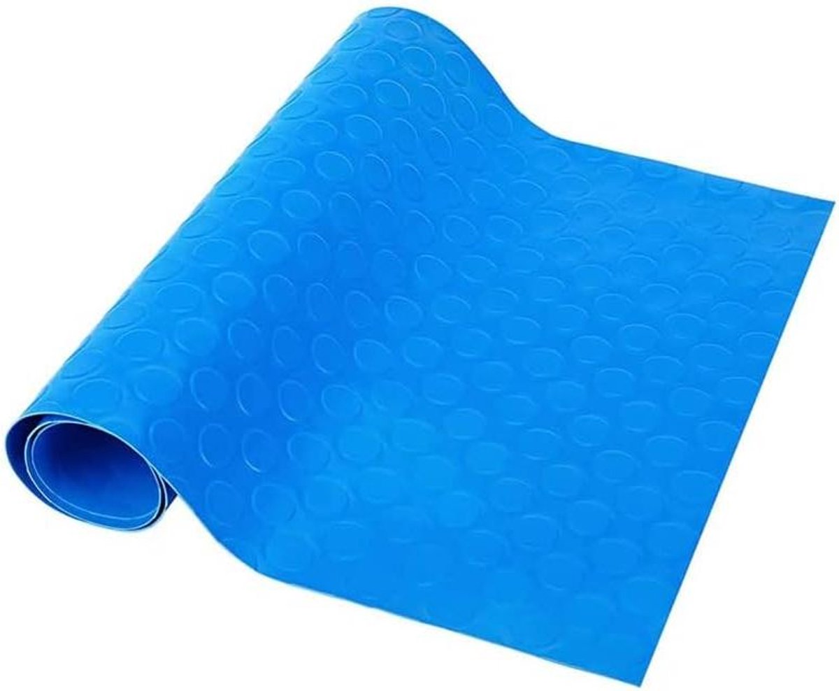 Allecta - Antislip zwembadladderpad voor zwembadvoering en trappen - beschermend en duurzaam - zwart met stippen - 36 x 9 inch.