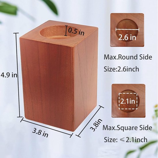 Houten meubelverhogers 10 cm - Sterke en stijlvolle verhogers voor banken, tafels en stoelen van Generic Brands — afbeelding 2