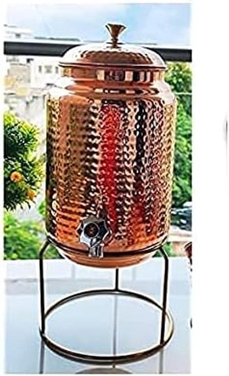 Koperen Waterdispenser met Kraan voor Zuiver Water - 5 Liter