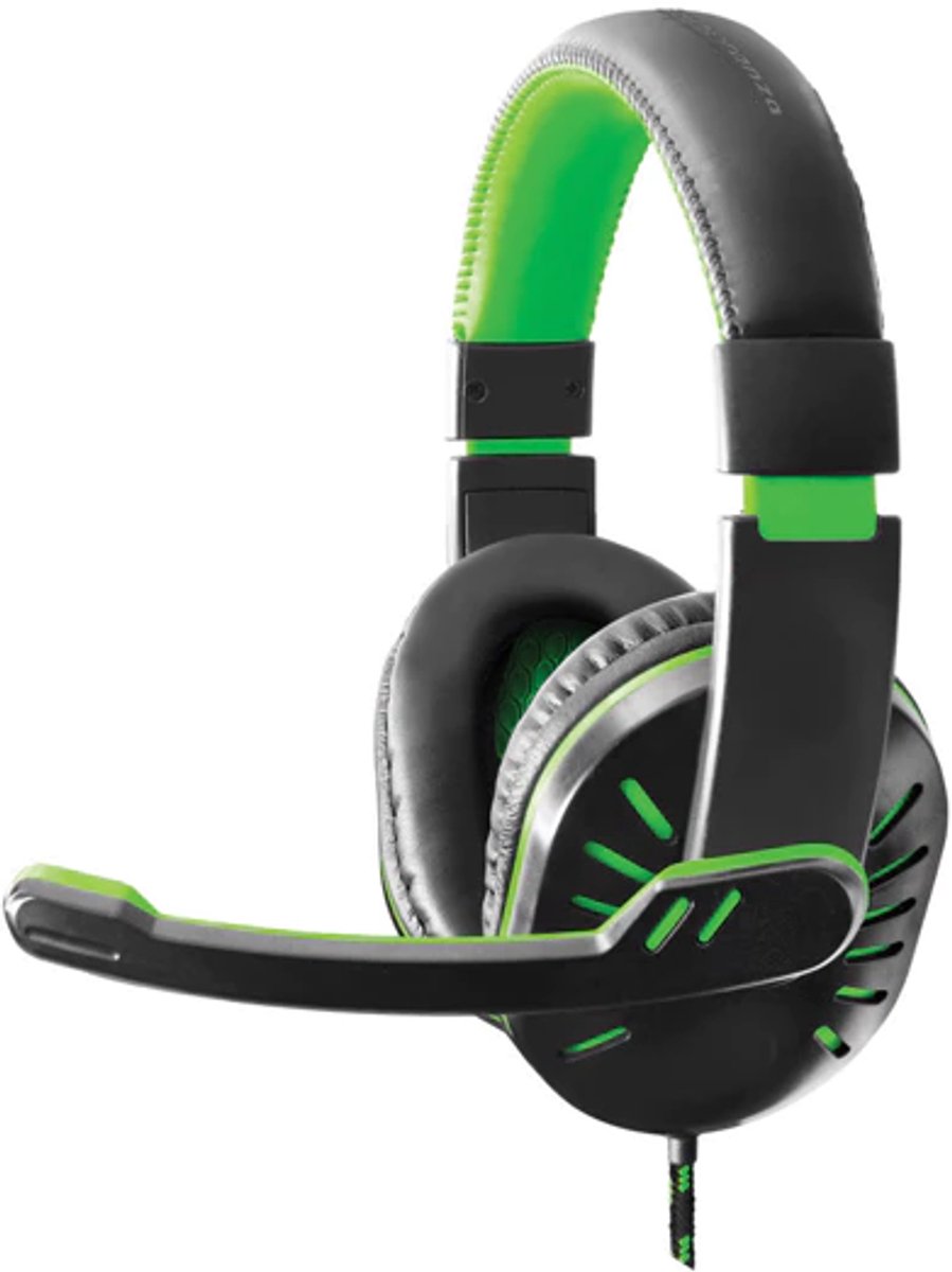 Esperanza EGH330G Koptelefoon met microfoon Hoofdband Zwart, Groen