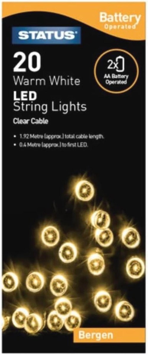 LED Sfeerverlichting String Lights - Warm Wit, 1,52 m