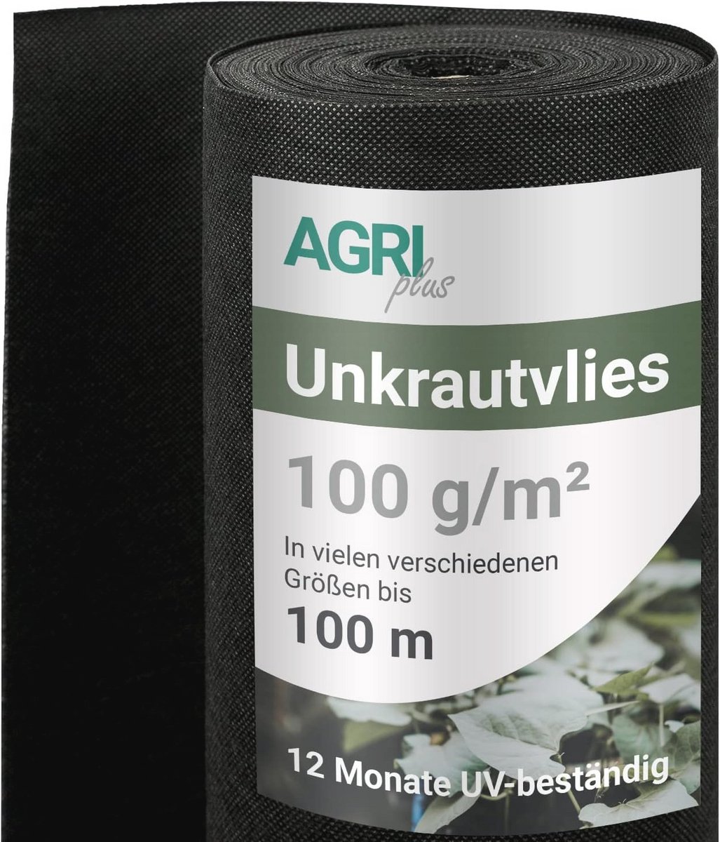 Premium Worteldoek voor Tuin - UV-bestendig, waterdoorlatend en scheurvast - 100 g/m2, 1,2 m x 25 m