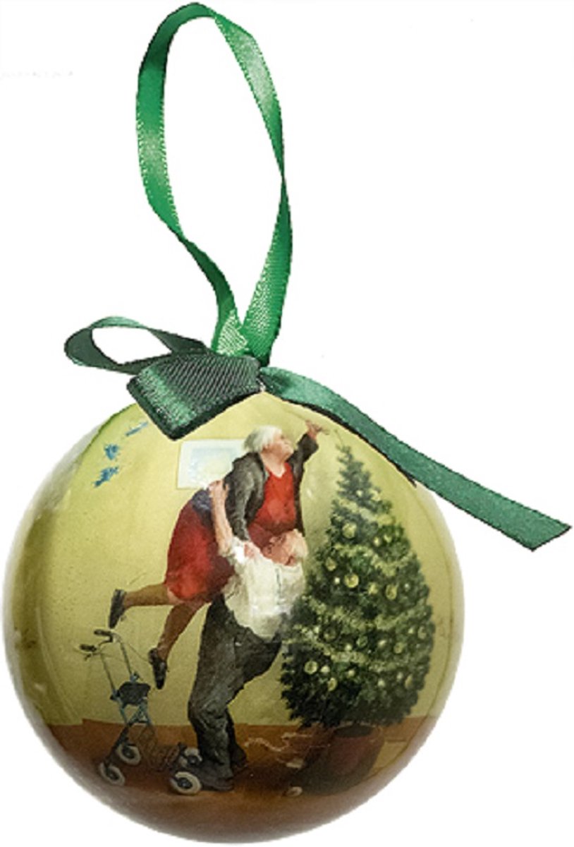 Art Revisited Marius van Dokkum - Kerstengeltjes (kerstbal)