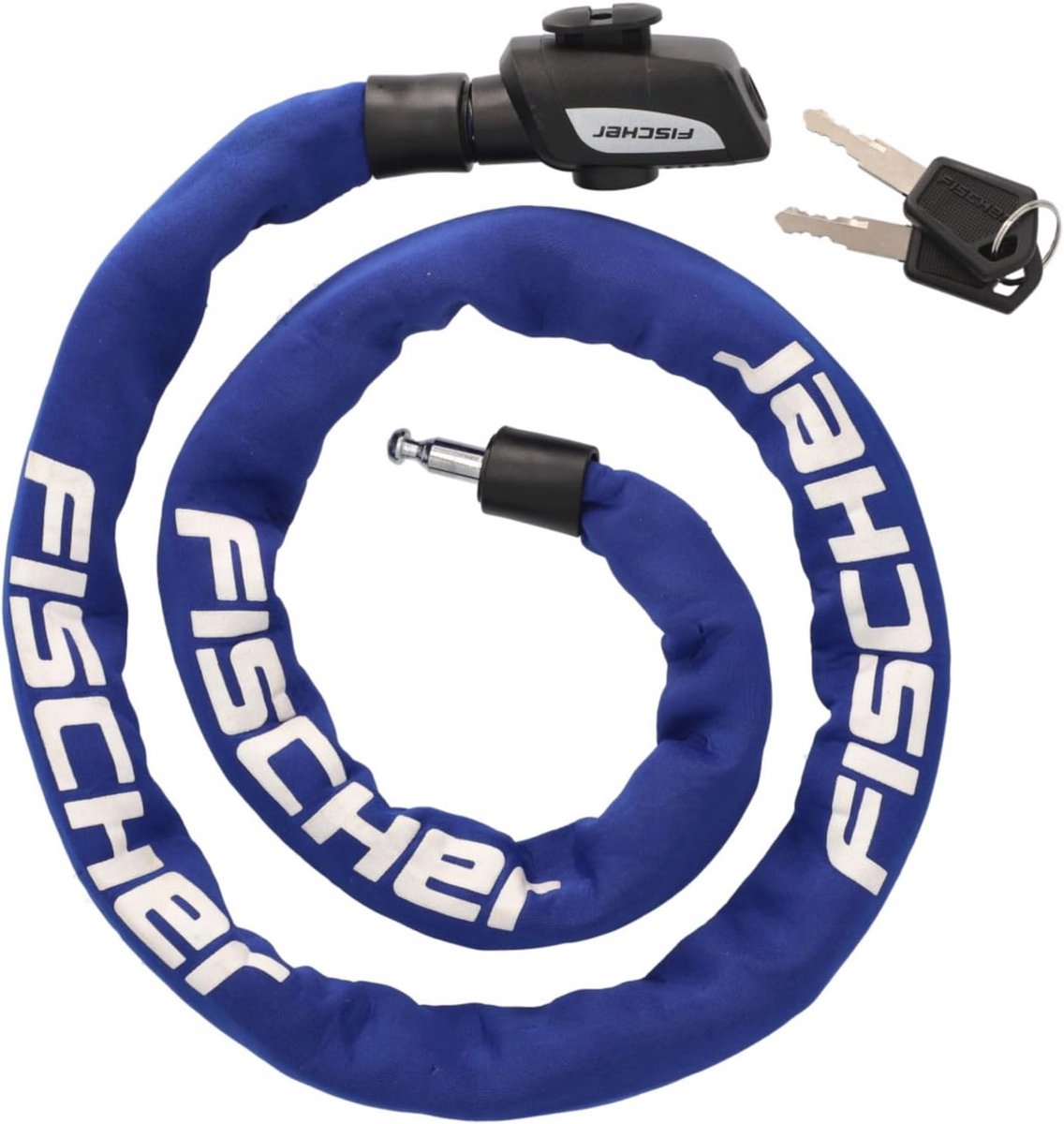 Hoge Veiligheid Kettingslot voor Fietsen en E-bikes - 130 cm Neopreen met 2 Sleutels