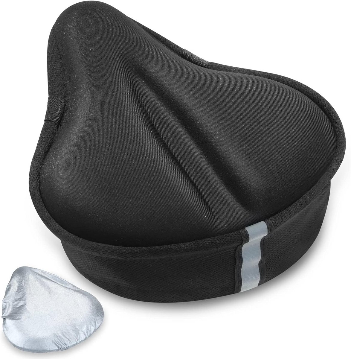 Comfortabel Fietsstoelkussen - Gel Fietsstoelhoes voor Dames en Heren, Geschikt voor Binnen en Buiten