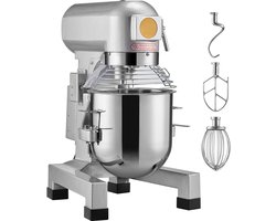 Professionele Keukenmixer, 28,5 L Staande Mixer met 3 Instelbare Snelheden, 1100 W Deegmixer, Roestvrijstalen Kom en 3 Accessoires, Ideaal voor Restaurants, Bakkerijen, Patisserieën en Cafés