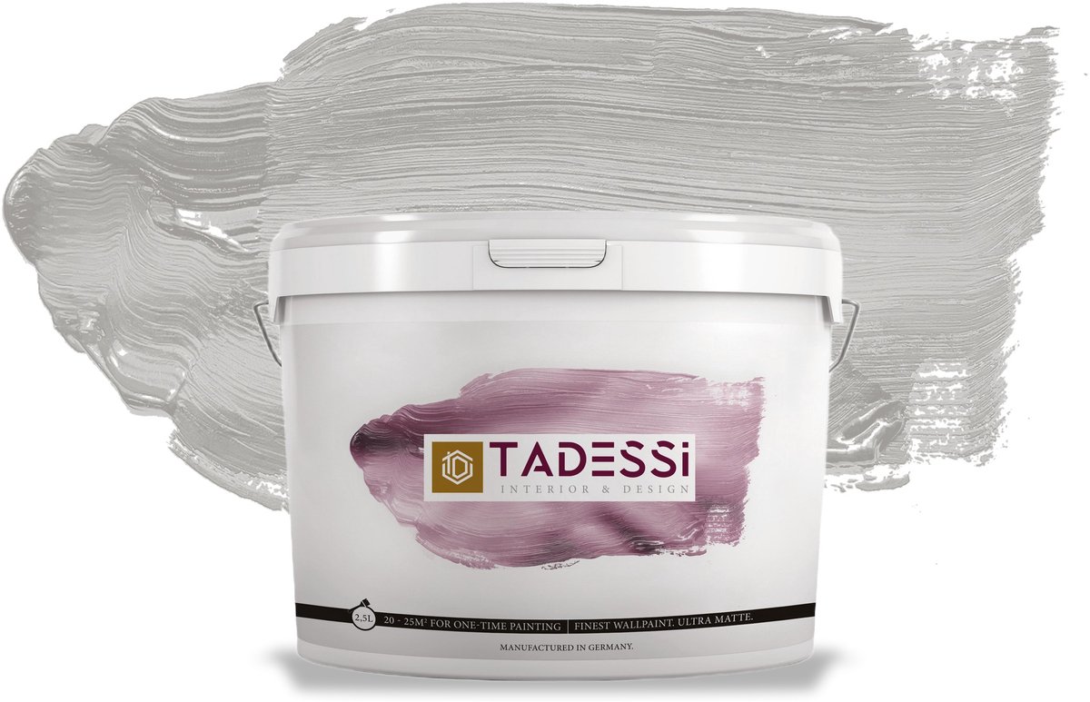 Tadessi Color Vista Muurverf - Dispersie - Koelgrijs Mat - 5 L