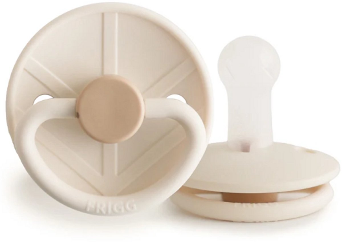 FRIGG Viking Fopspeen 4 stuks - Siliconen - Maat 1 - 0-6 maanden - Cream