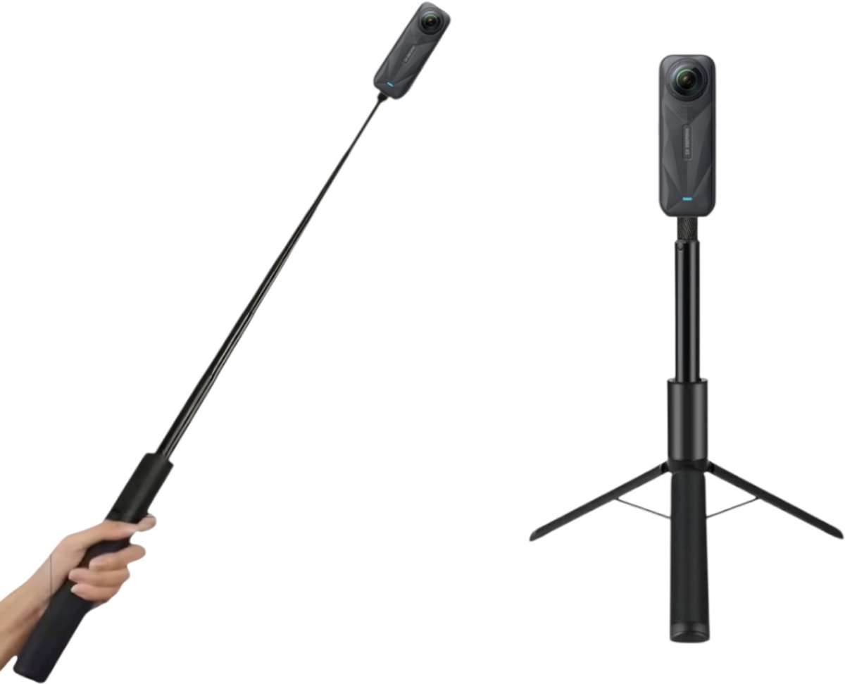 Tripod voor Insta360 One X5X4 X3 X2 - Onzichtbare Selfi Stick - 4 insta360 - Invisible Selfi Stick for Insta360 One X5 - Statief - Insta360 tripod - Insta360 X5X4 X3 X2 X R GO Ace - Selfistick - Insta360 Accessoires-Insta one X4