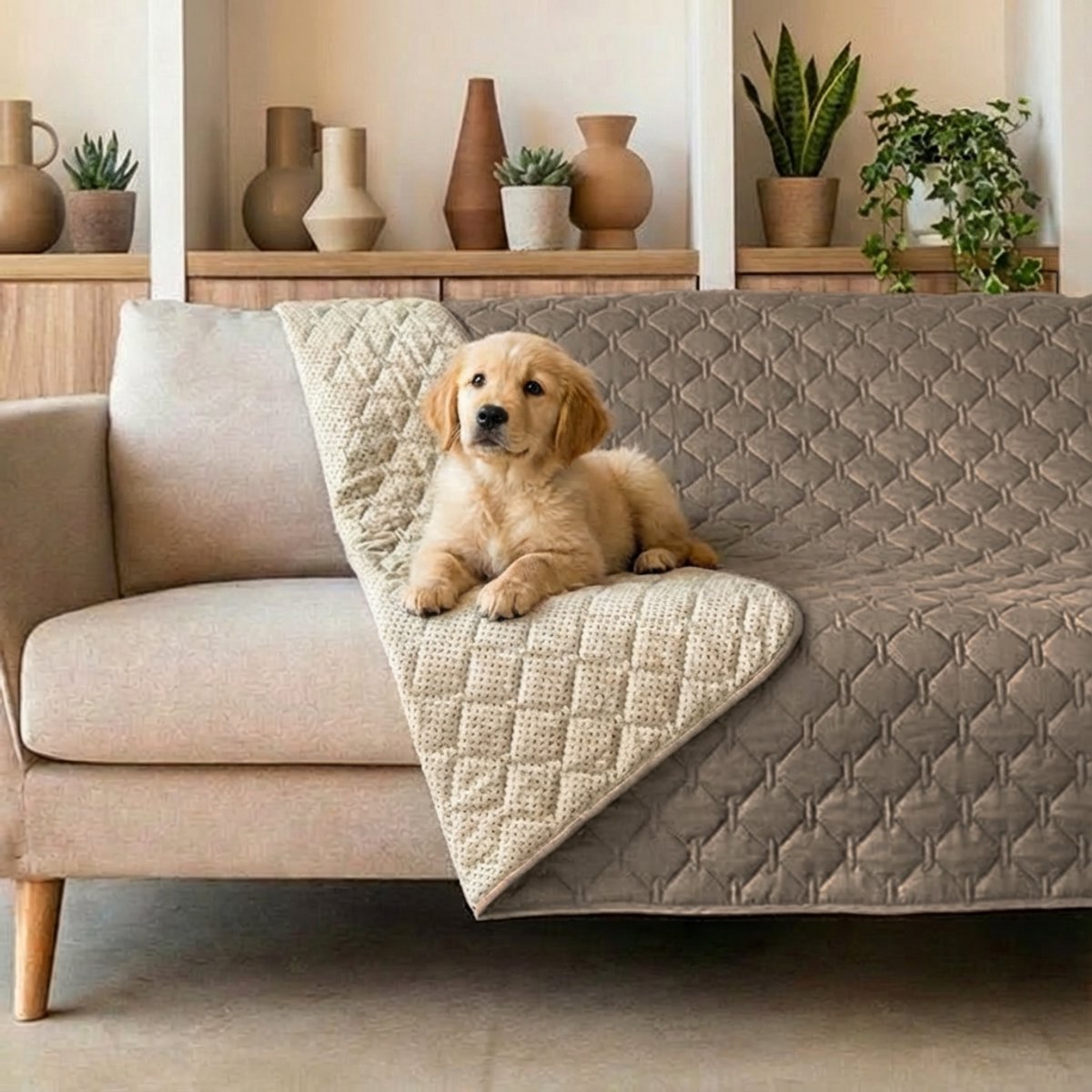 Bol.com Groene Berg Hondendeken Bank 210x210 cm - Waterdichte deken - Antislip hondendeken auto - Hondenkleed - Bankbeschermer h... aanbieding