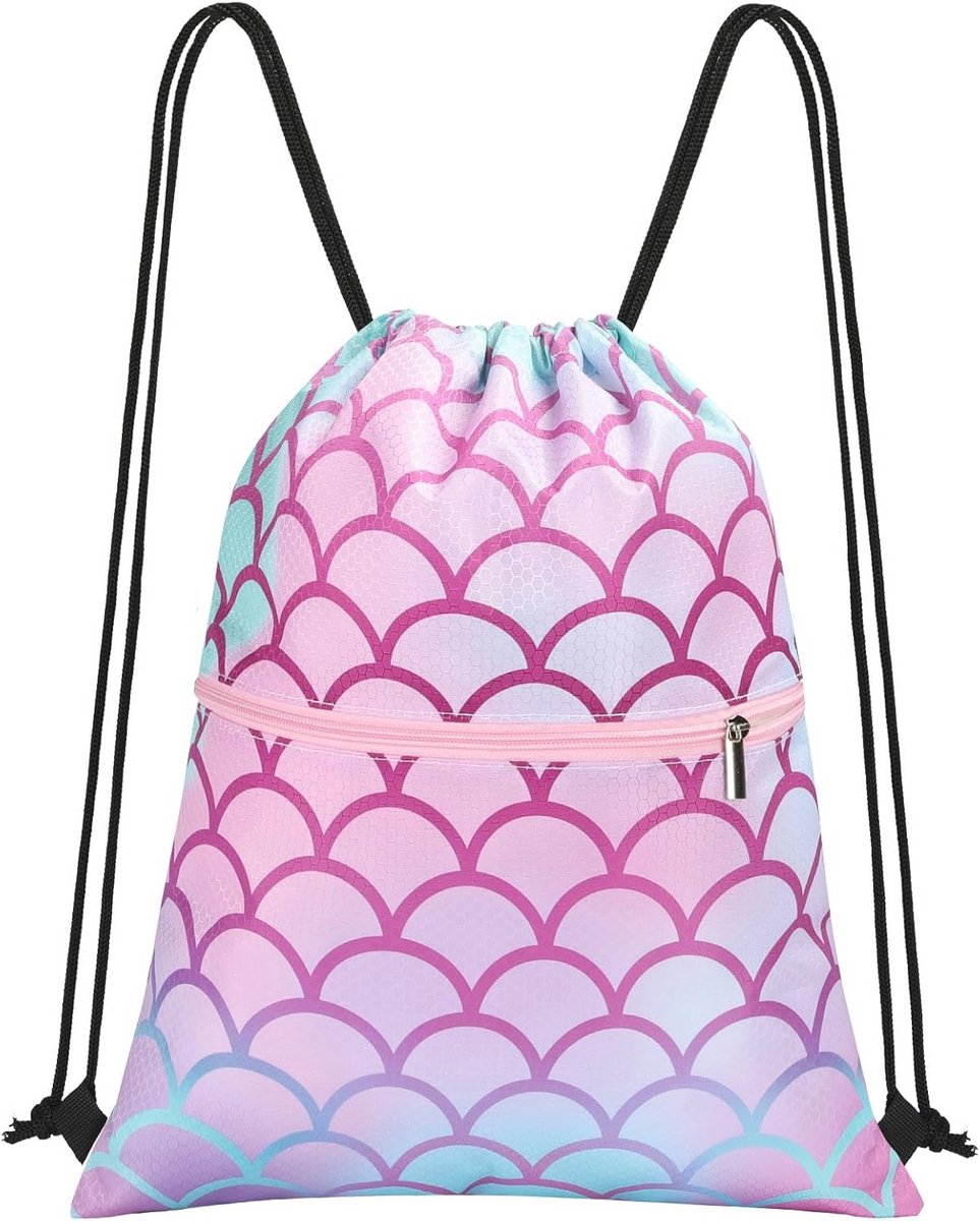 Gymtas voor Kinderen - Sporttas Roze 28x22x2 cm