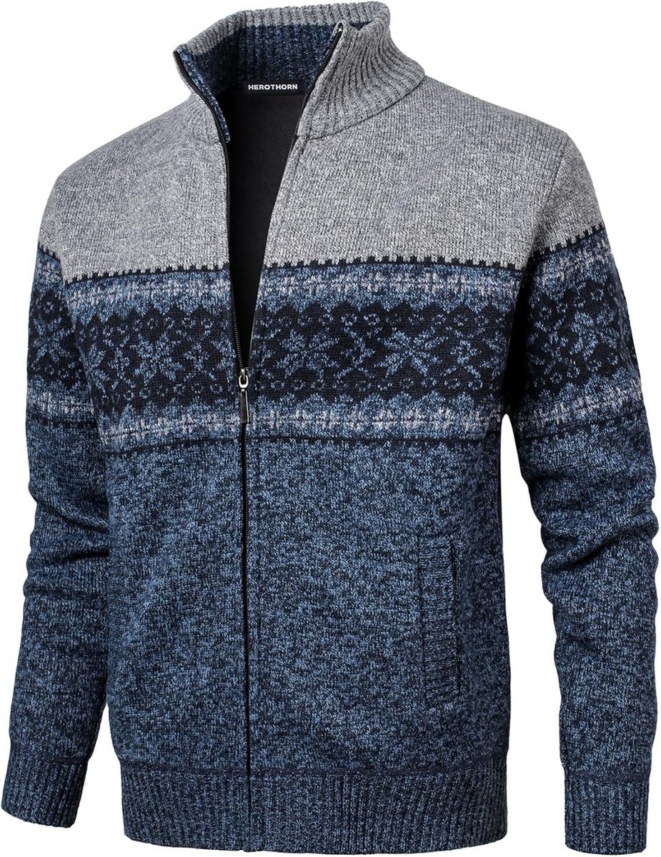 Heren Quarter Zip Trui Casual Lange Mouw Kerst Gestreepte Truien herft en winter sweatshirts
