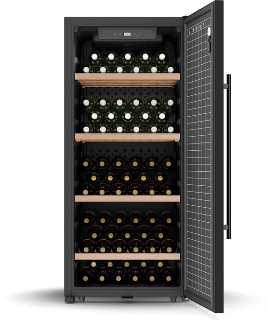 Klarstein CellarMax wijnkoeler – 114 flessen – energieklasse E