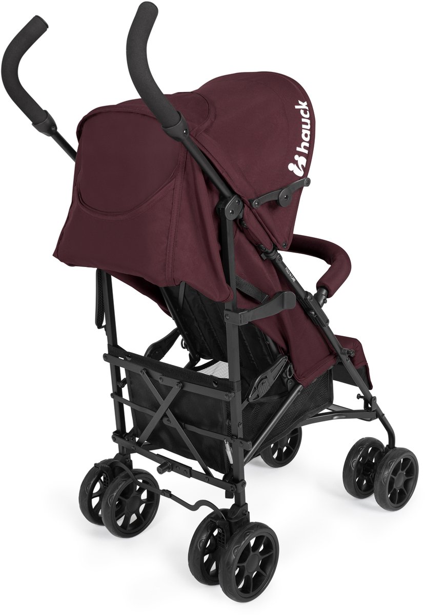 hauck Fold N Care - Lichtgewicht buggy met kap voor op reis - Blackberry thumbnail 3