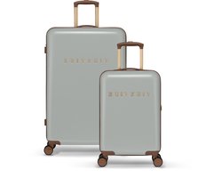 SUITSUIT Kofferset 2 delig - Reiskoffer groot - Handbagage koffer - Koffer set - Veilig TSA cijferslot - Fab Seventies kofferset Limestone