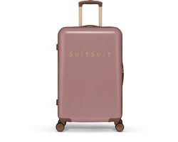 SUITSUIT Reiskoffer 66 × 43 × 24 - Reiskoffer met wielen - Lichtgewicht koffer - Veilig TSA cijferslot - 59L koffer inhoud - Roze