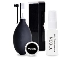 Vicon Professionele 6-in-1 Platenborstel set voor Vinyl Platen - Incl. Naaldreiniger - Antistatisch - Platenreiniger - LP Reinigingsset - LP schoonmaakset - Vinyl reiniger