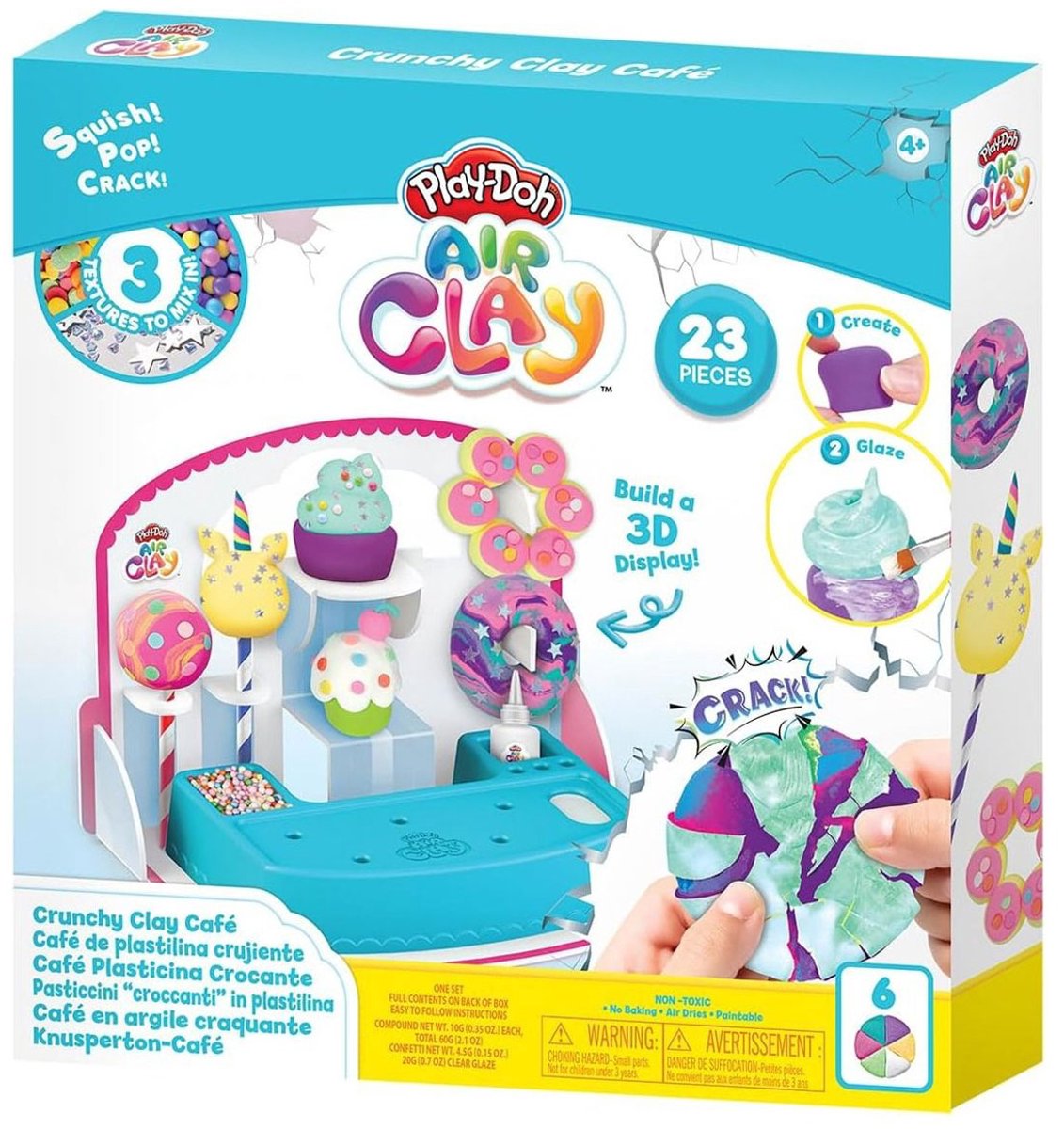 Play-Doh creatieve Air Clay speelset cake knutselset voor kinderen.