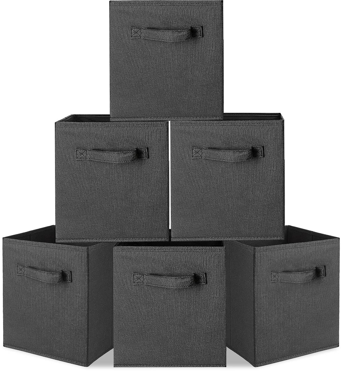 6 stuks opvouwbare lade-opbergbakken van niet-geweven stof, lichtgewicht, bestand tegen hoge temperaturen, gemakkelijk te gebruiken, geschikt voor vloeren, kastplanken en bureaulades. Perfect