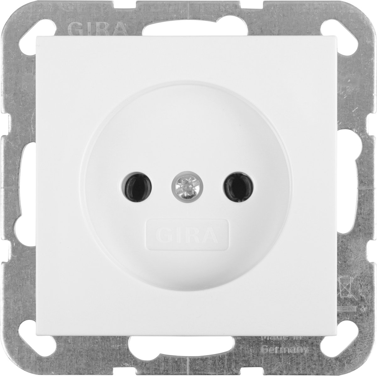 Gira System 55 contactdoos - inbouw - 1-voudig - polarwit