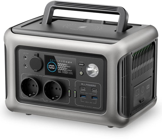 Aggregaat - Stroomgenerator - Noodstroom - Krachtig - Noodpakket - Noodstroom - Draagbaar Powerstation - 299 Wh - 600W - 1200W Piek